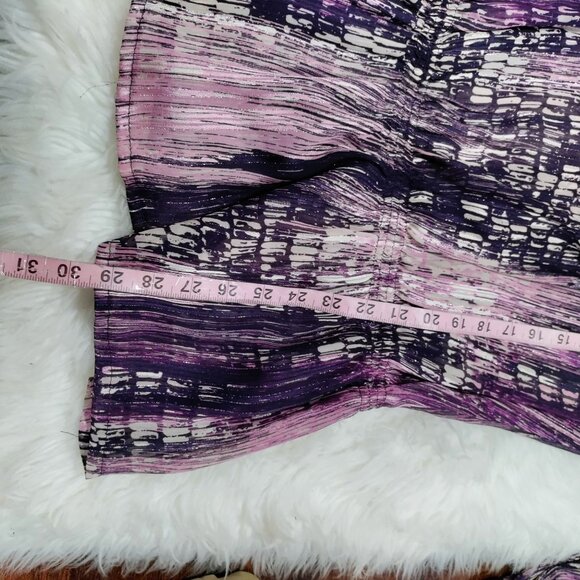 Casting Whimsy Artsey Lagenlook Abstract Silk Cowl Neck Blouson Mini Dress M - Picture 16 of 16